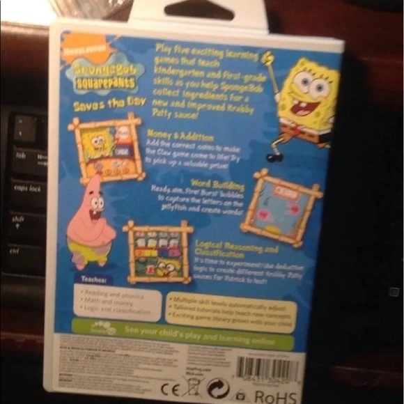 SPONGEBOB SQUAREPANTS  3 LEAPSTER OR LEAPSTER 2 GAME - Picture 4 of 4